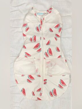 Happiest Baby Sleepea 5-Second Baby Swaddle. Ivory Watermelons Pattern!